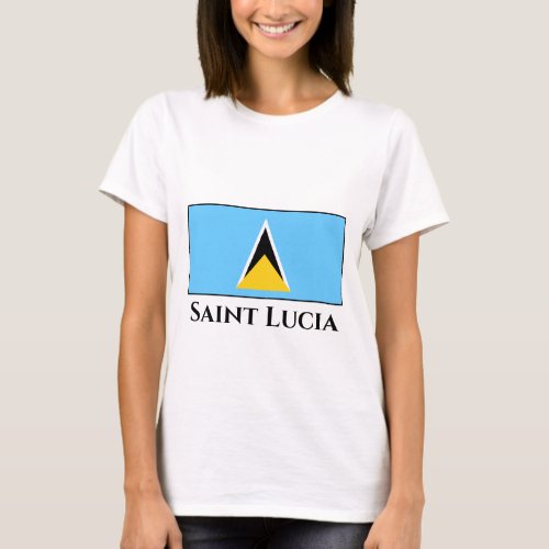 Saint Lucia Flag T_Shirt