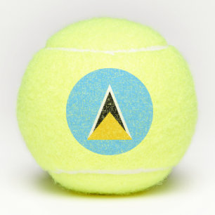 Saint Lucia Flag Tennis Balls