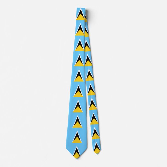 Saint Lucia Flag Tie (Front)