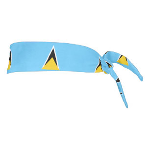 Saint Lucia Flag Tie Headband