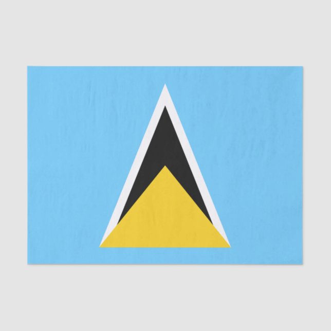 Saint Lucia Flag Tissue Paper (Front)