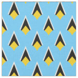 Saint Lucia Flag &amp; Trendy Fabric /fashion, sports