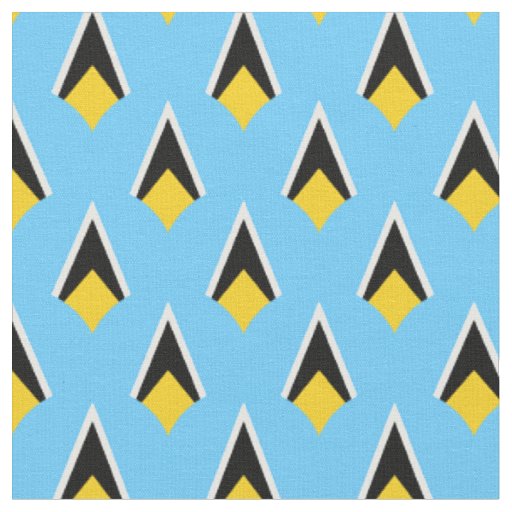 Saint Lucia Flag & Trendy Fabric /fashion, sports