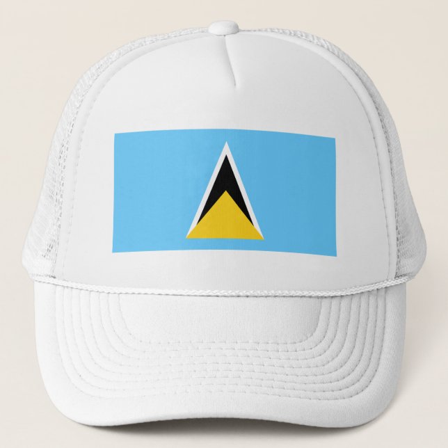 Saint Lucia Flag Trucker Hat (Front)