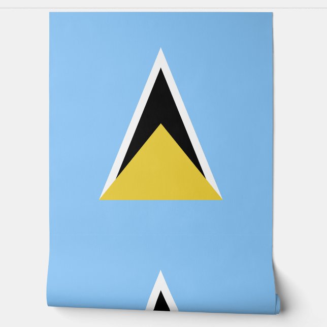 Saint Lucia flag Wallpaper (Unrolling)
