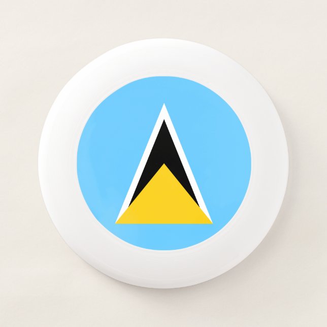 Saint Lucia Flag Wham-O Frisbee (Front)