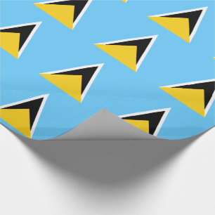 Saint Lucia Flag Wrapping Paper