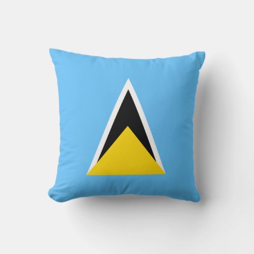 Saint Lucia Flag x Flag Pillow