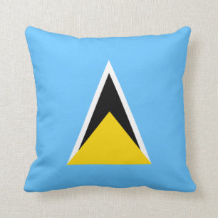 Saint Lucia Flag x Flag Pillow