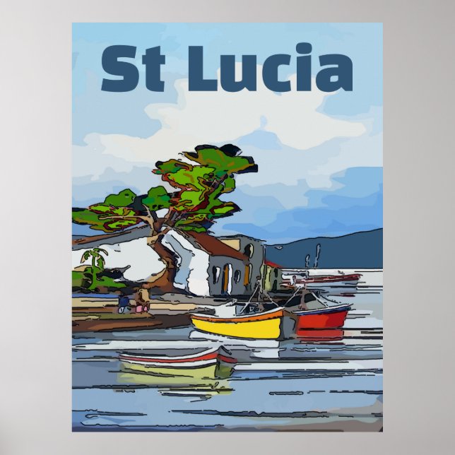 Saint Lucia Island,  Poster (Front)