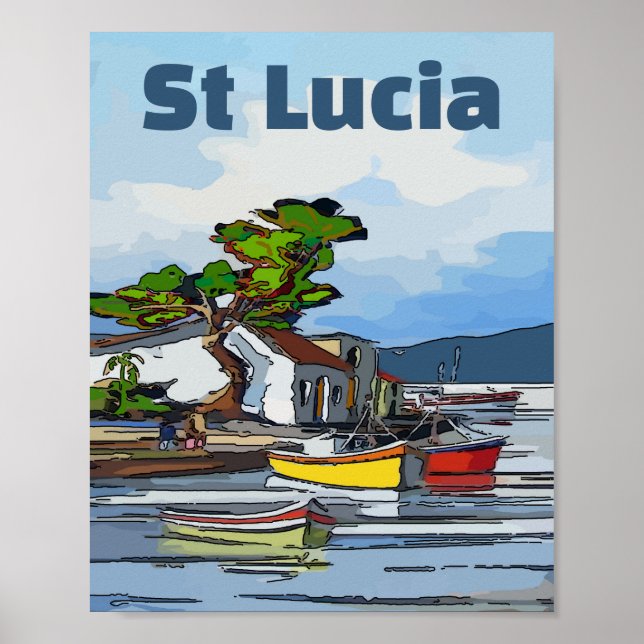 Saint Lucia Island,  Poster (Front)
