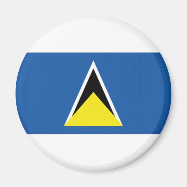Saint Lucia National Flag Magnet (Front)