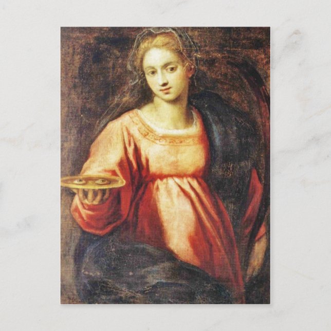 Saint Lucia of Sweden Postcard (Front)