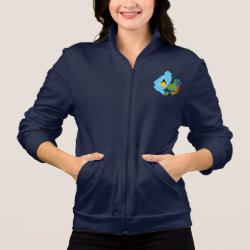 Saint Lucia Amazon Map Women's American Apparel California Fleece Zip Jogger