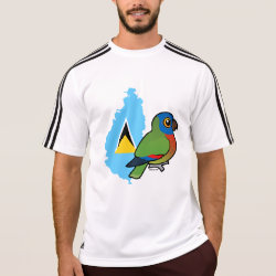 Saint Lucia Amazon Map Men's Adidas ClimaLite® T-Shirt
