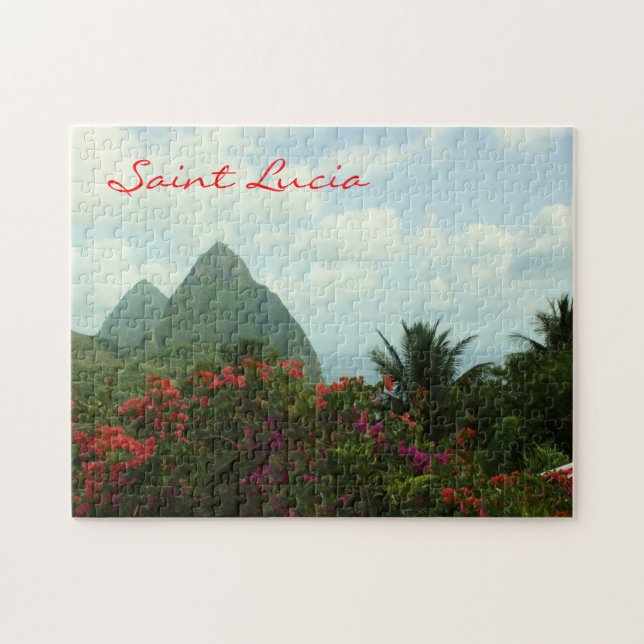 Saint Lucia Pitons Puzzle (Horizontal)