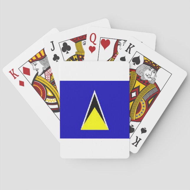 Saint Lucia Poker Cards (Back)
