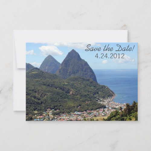 Saint Lucia Save the Date Cards