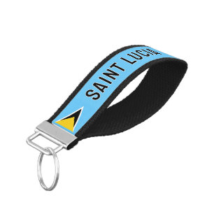 Saint Lucia Wrist Keychain