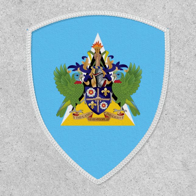 Saint Lucian Flag & Coat of Arms, Saint Lucia Patch (Front)