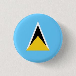 Saint Lucian Flag, Flag of Saint Lucia Button