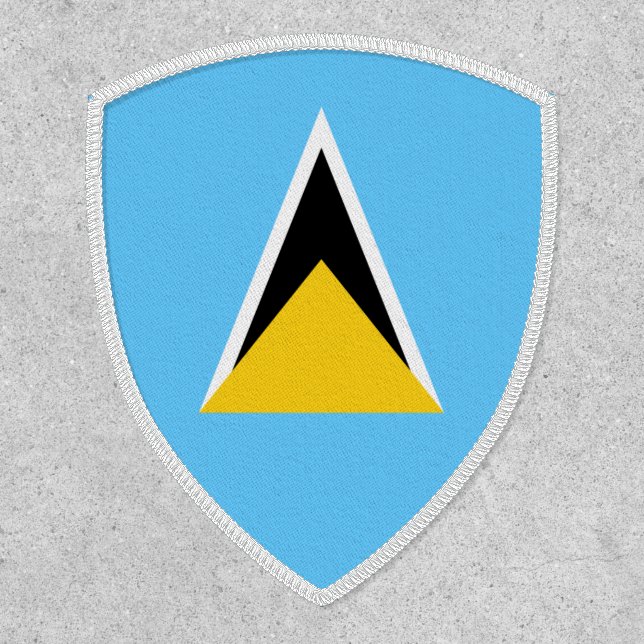 Saint Lucian Flag, Flag of Saint Lucia Patch (Front)