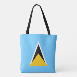 Saint Lucian Flag, Flag of Saint Lucia Tote Bag