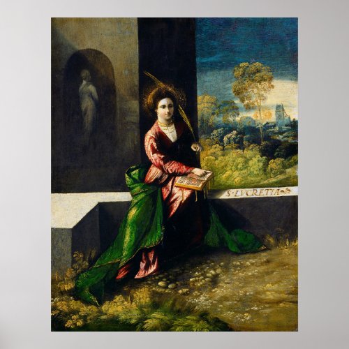 Saint Lucretia _ Dosso Dossi Fine Art Poster