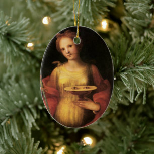 Saint Lucy by Domenico Beccafumi, 1521 Ceramic Ornament