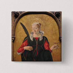 Saint Lucy by Francesco del Cossa Button