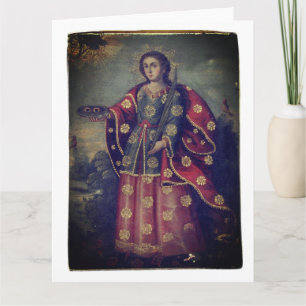 Saint Lucy in the style of Cusco School Card