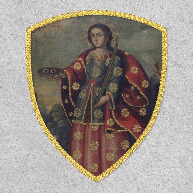 Saint Lucy in the style of Cusco School Patch (Front)