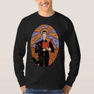 Saint Luke Men's Long Sleeve Black T-Shirt