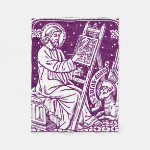 Saint Luke the Apostle and Evangelist Art Fleece Blanket