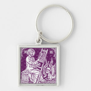 Saint Luke the Apostle and Evangelist Art Keychain