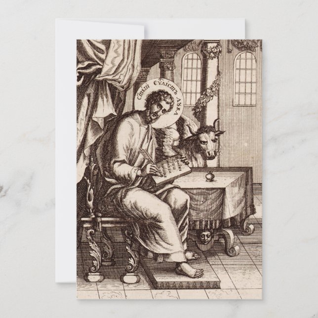 Saint Luke the Evangelist and Apostle Invitation (Front)