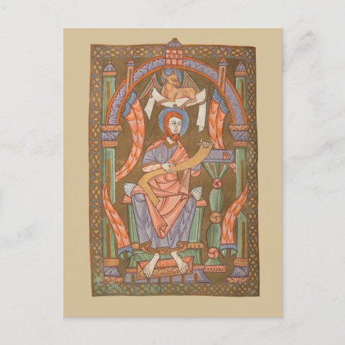 Saint Luke the Evangelist Medieval Christian Bible Postcard