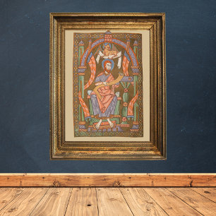 Saint Luke the Evangelist Medieval Christian Bible Poster