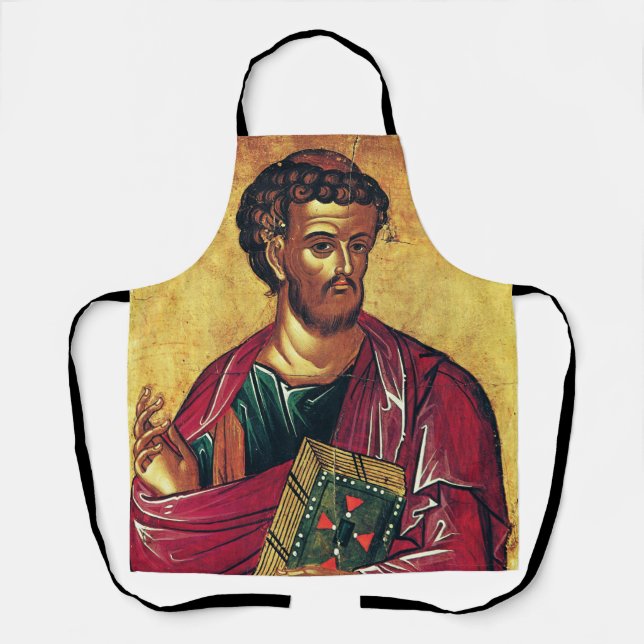 Saint Luke the Evangelist Orthodox icon Apron (Front)
