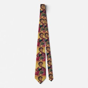 Saint Luke the Evangelist Orthodox icon Neck Tie