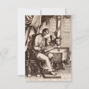 Saint Luke The Evangelist Prayer Card