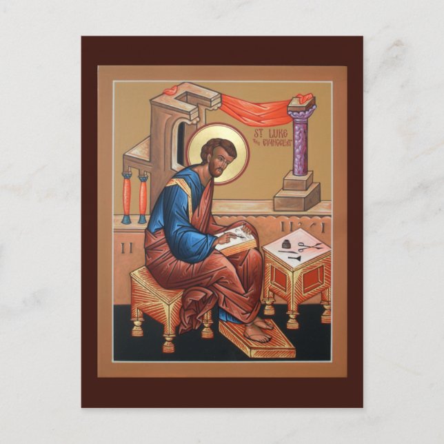 Saint Luke the Evangelist Prayer Card (Front)