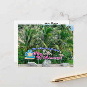 Saint Maarten Sign Postcard