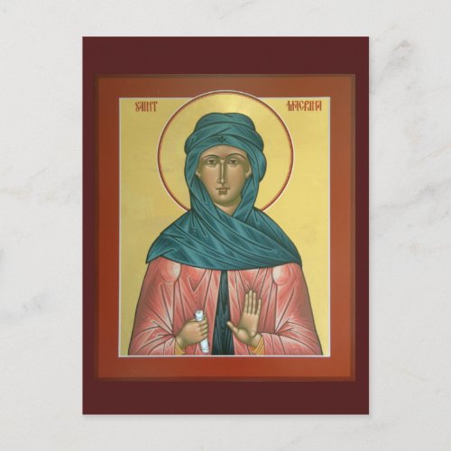 Saint Macrina Prayer Card