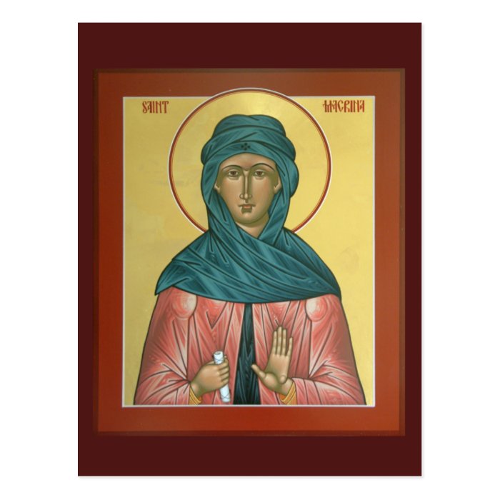 Saint Macrina Prayer Card | Zazzle