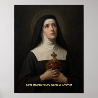 Saint Margaret Mary Alacoque Art Print