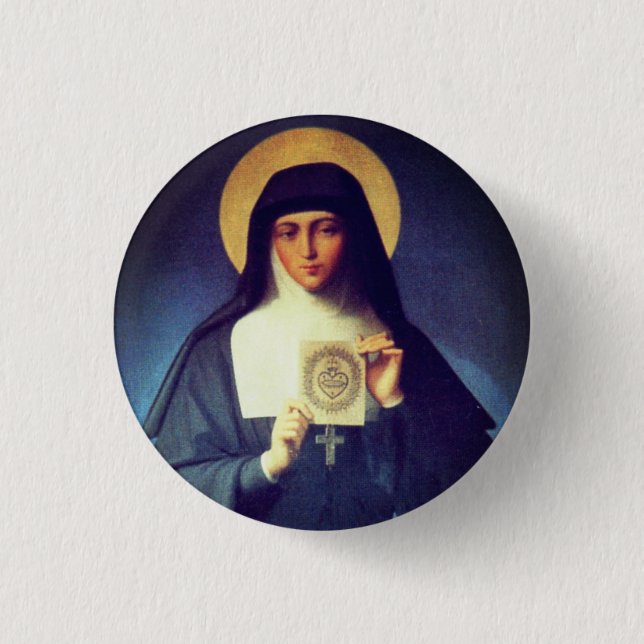 Saint Margaret Mary Alacoque Button (Front)