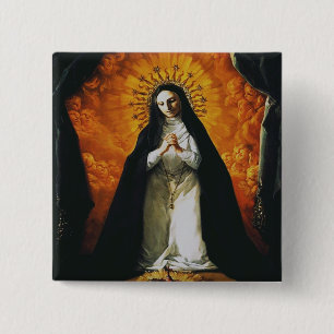 Saint Margaret Mary Alacoque Button