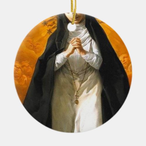 Saint Margaret Mary Alacoque Heart _ Giaquinto Ceramic Ornament