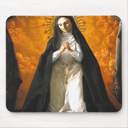 Saint Margaret Mary Alacoque Heart _ Giaquinto Mouse Pad